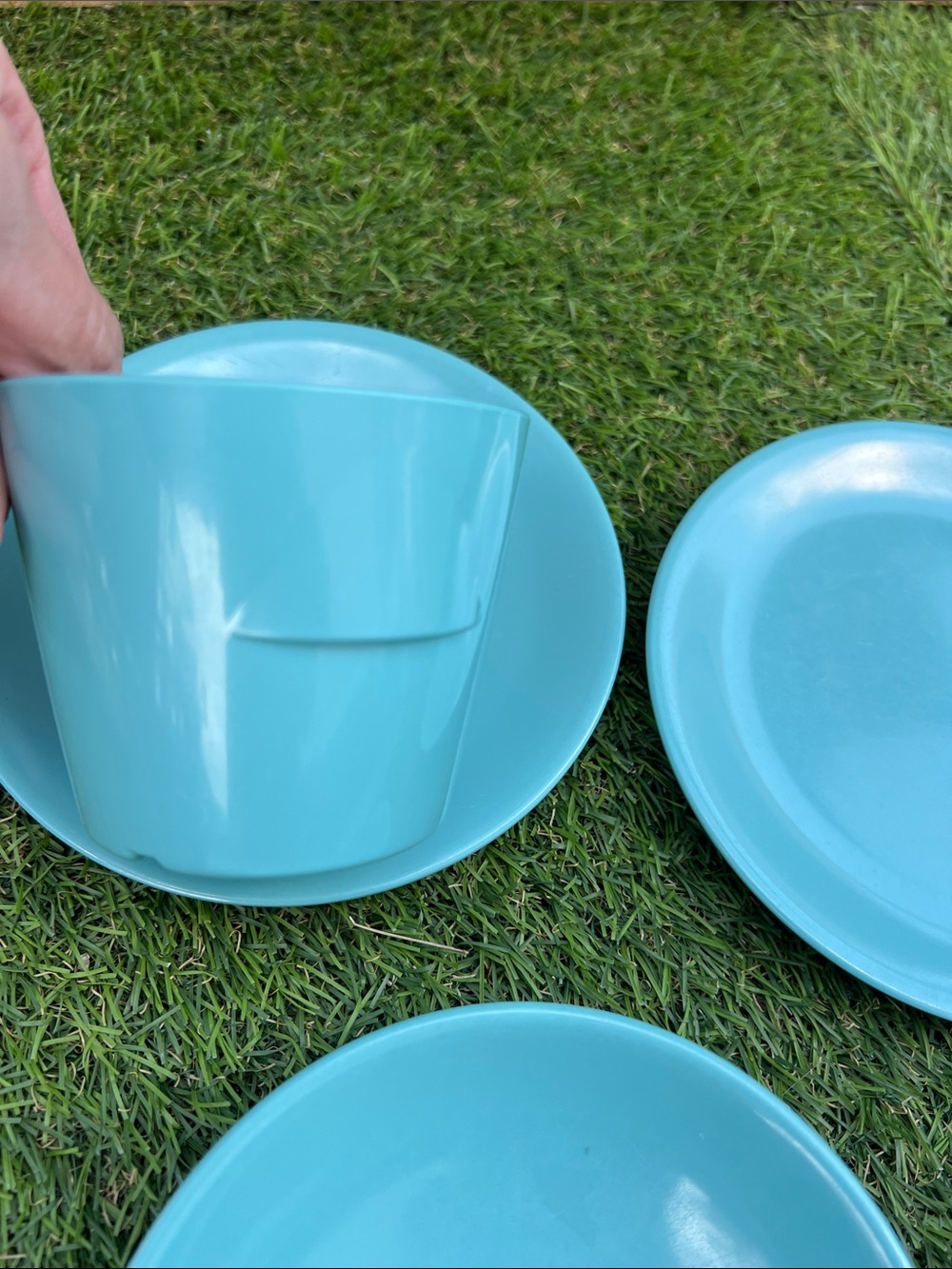 VINTAGE Melmac random kitchen dish lot made in Canada 🍁 MCM turquoise blue - Picture 8 of 8